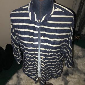 Blue & White striped blouse